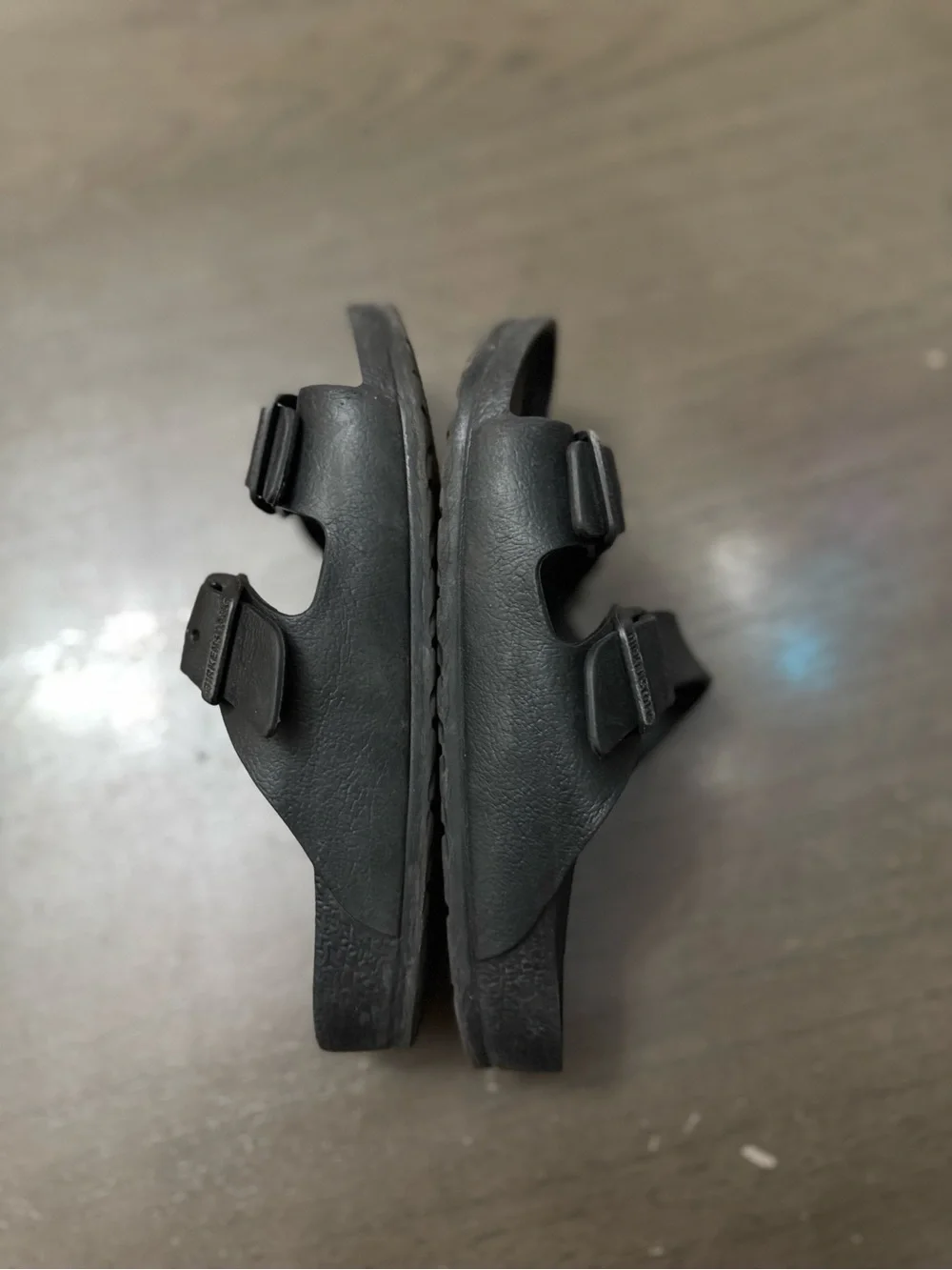 Birkenstock Kids Black Double Strap Slide Sandals size EU 29